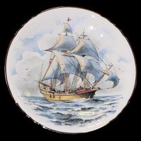 Настенные тарелки "Старые корабли"