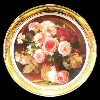 Настенные тарелки "Букет роз" 28см 